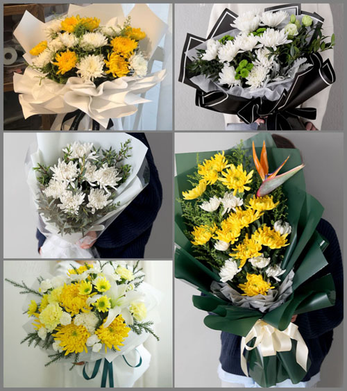 河南南阳卧龙区安皋镇太清观村白事花束代送